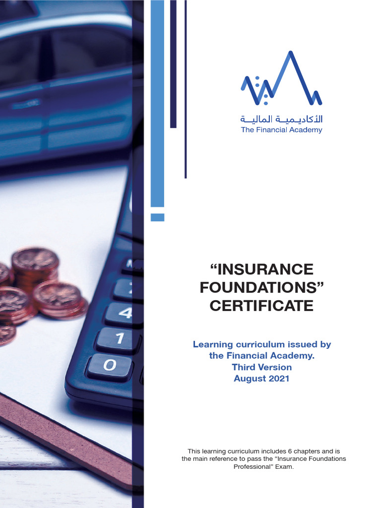 Insurance Foundation Eng PDF Insurance Risk