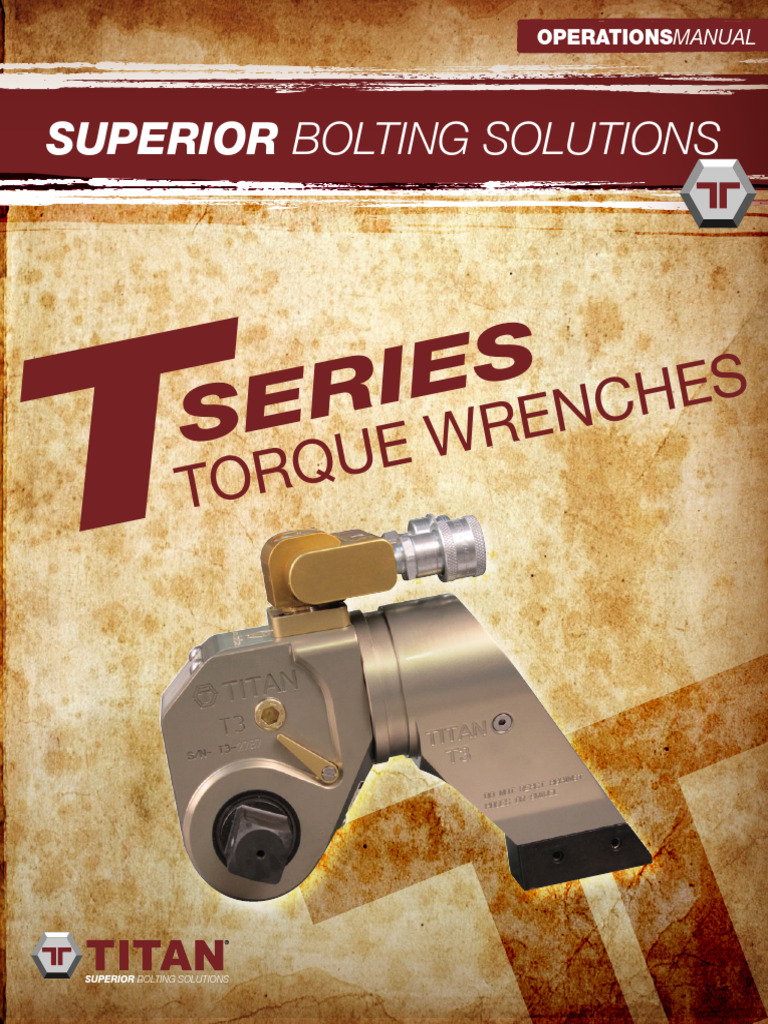 T Series Torque Wrench Manual PDF Pump Electrical Connector