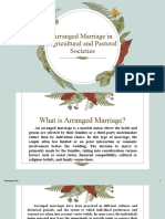 Arranged Marriage in Agricultural and Pastoral Societies