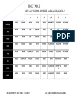 Time Table