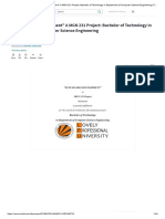 "Sustainable Development" A MGN 231 Project: Bachelor of Technology in Department of Computer Science Engineering