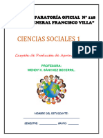 Carpeta de Productos de Aprendizaje 1er Parcial Ciencias Sociales