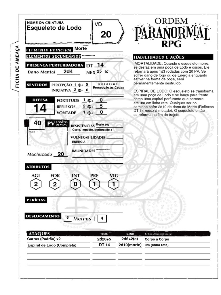 Esqueleto de Lodo | PDF
