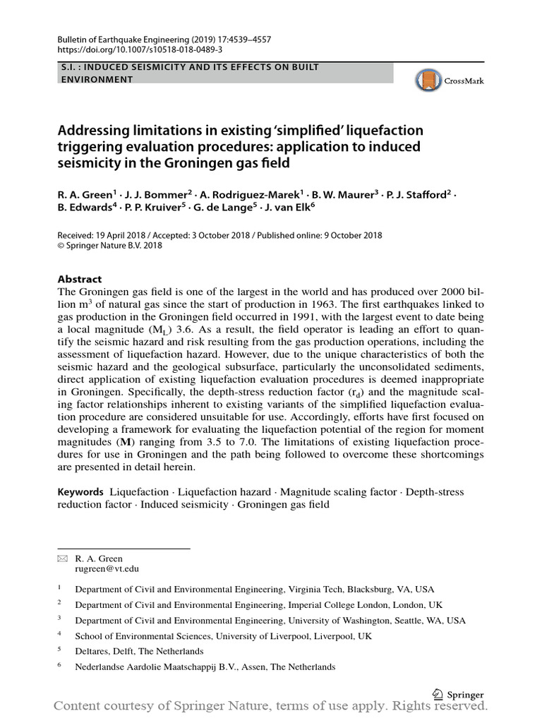 Addressing Limitations in Existing Simplified Li | PDF | Earthquakes ...