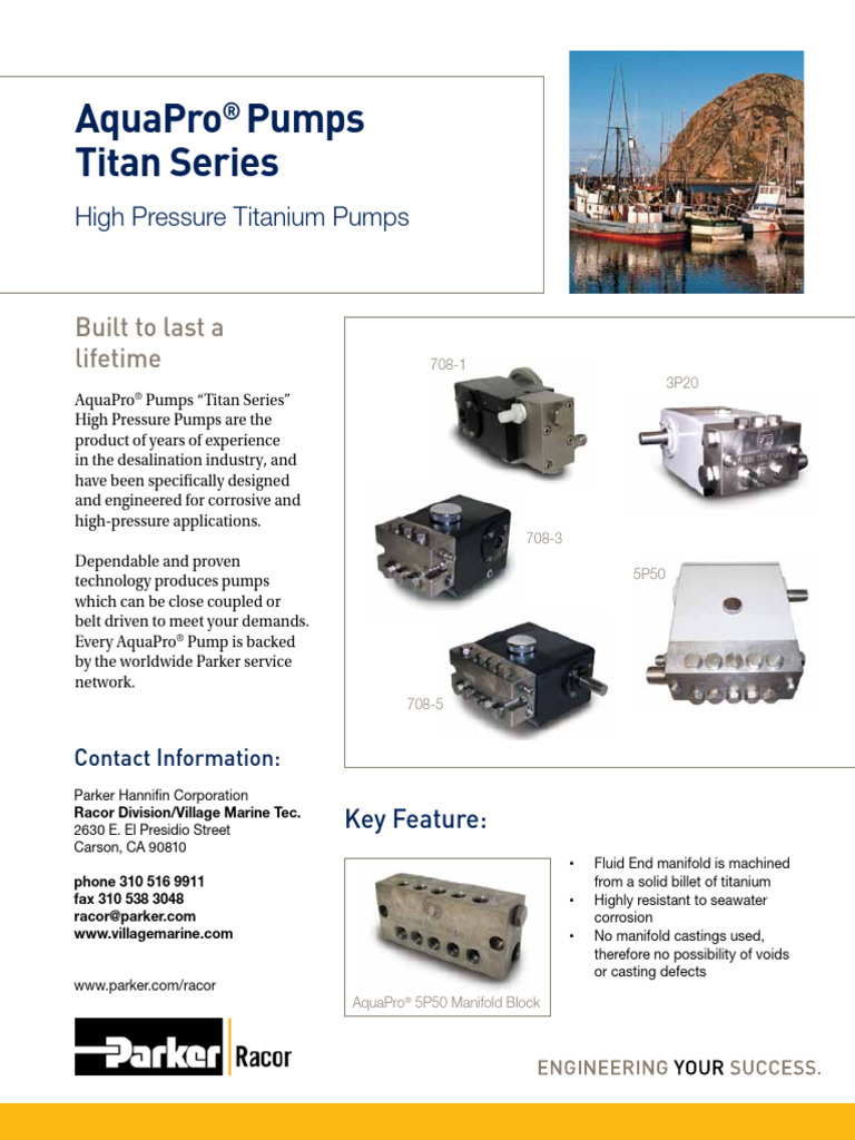 Ficha Tecnica Aqua Pumps | PDF | Pump | Valve
