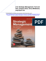 Solution Manual For Strategic Management Text and Cases 10th Edition Gregory Dess Gerry Mcnamara Alan Eisner Seung Hyun Lee