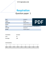 8.1 Respiration 1b Igcse - 9 1 - Edexcel Biology