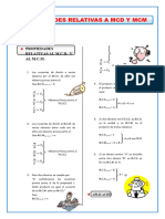 Problemas de MCM y MCD para Quinto de Secundaria