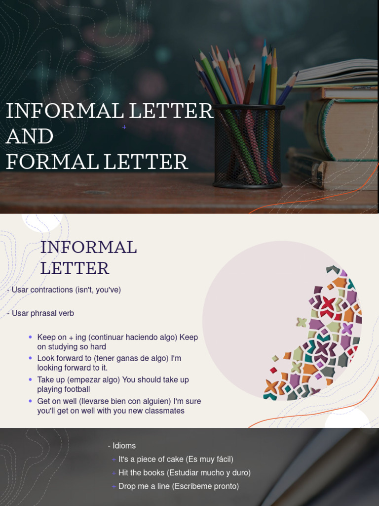 Formal and Informal Letter | PDF
