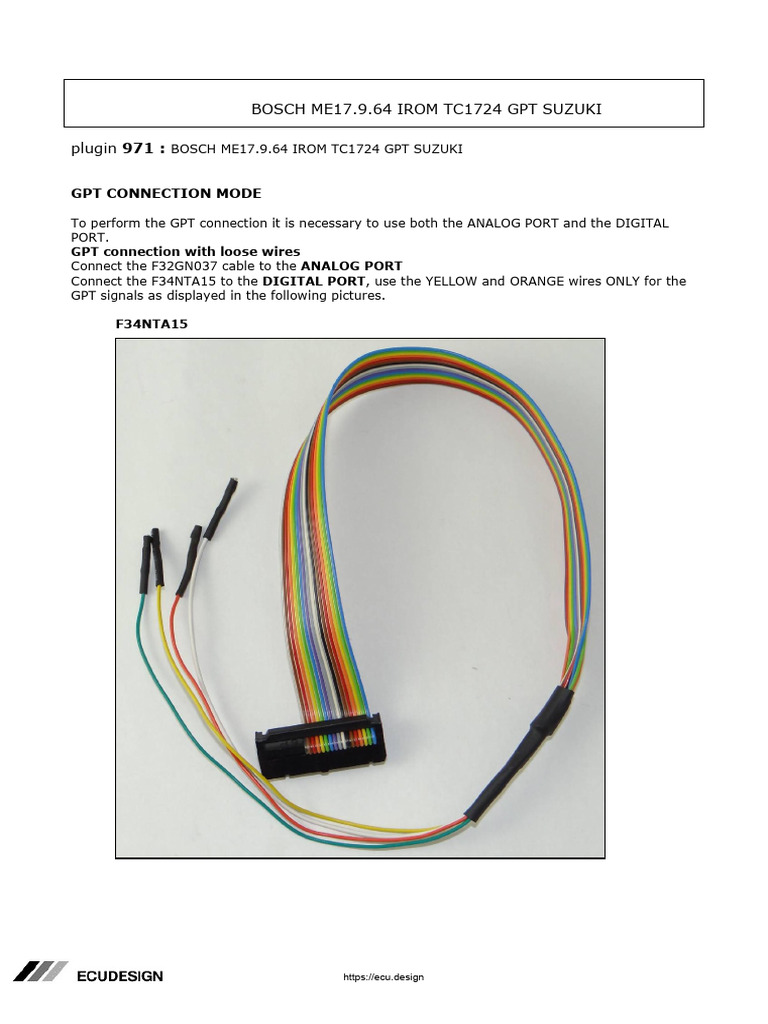 Bosch Me17.9.64 Irom Tc1724 GPT Suzuki | PDF