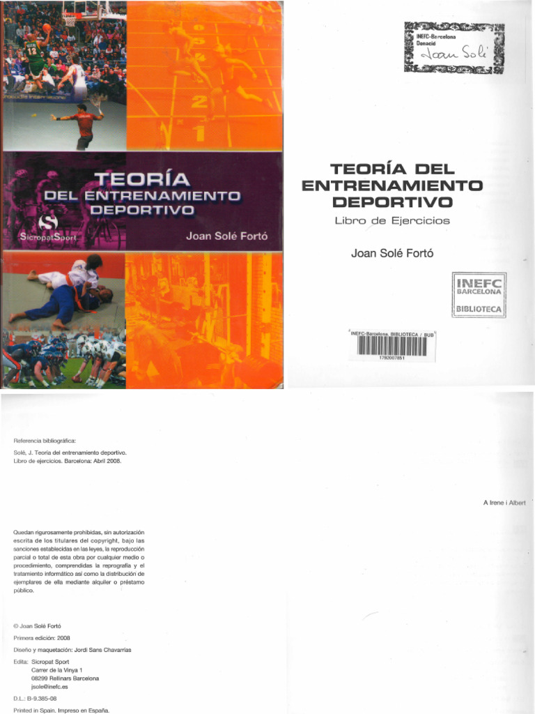 Teoría Del Entrenamiento Deportivo - J. Solé | PDF | Aprendizaje ...