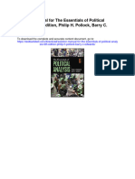 Solution Manual For The Essentials of Political Analysis 6th Edition Philip H Pollock Barry C Edwards