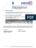 DSWD DROMIC Terminal Report On The Flooding Incident in Roxas City Capiz 17 May 2023 6PM