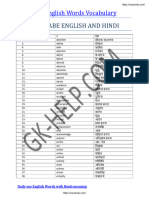 3000 English Vocabulary HINDI and ENGLISH (Sscstudy - Com)