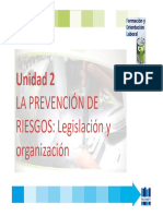 Fol 2 La Prevencion de Riesgos Legislación y Organizacion