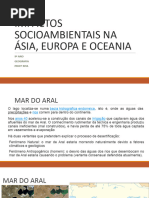 Impactos Socioambientais Na Ásia, Europa Eoceania