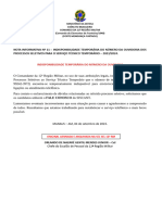 Nota Informativa N 11 Indiponibilidade de Contato Telefnico Cet