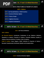 Aktu-Iii Sem:: CS, IT and CS Allied Branches