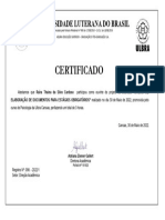 Atestado - Oficina de Elaboraã - Ã - o de Documentos para Estã - Gios Obrigatã - Rios