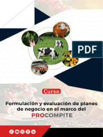 Brochure - Formulación y Evaluación de Planes de Negocio en El Marco Del PROCOMPITE - Agosto 2023-1