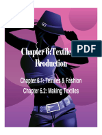 Chapter 6 - Textiles & Production. Chapter 6.1 - Textiles & Fashion Chapter 6.2 - Making Textiles