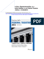 Solution Manual Individuals Section For Prentice Halls Federal Taxation 2013 26 e 26th Edition 0133040674