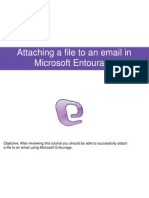 Attaching A File To An Email in Microsoft Entourage