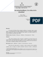 Rigel II - Adorno El Post-Estructuralismo y La Critica de La Identidad