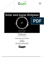 Mariana T. Solar and Lunar Eclipses Certificate