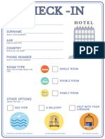 HOTEL ROLEPLAY - CHECK - IN FORM - PRO English