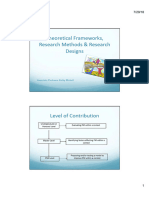 Theoretical Frameworks, Research Methods and Research Design