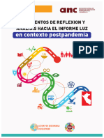 Documentos de Reflexion y Analisis Hacia El Informe Luz en Contexto Postpandemia