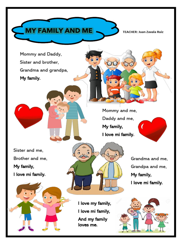My Family and Me: A Poem | PDF | Wellness