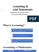 Lecture 1 & 2 - Accounting & Financial Statements - MD Sazzad Hossain