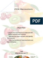 NUTRITION - Macronutrients Official