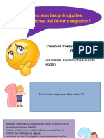 Características Del Idioma Español