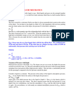 SUMMARY - Fluid Mechanics