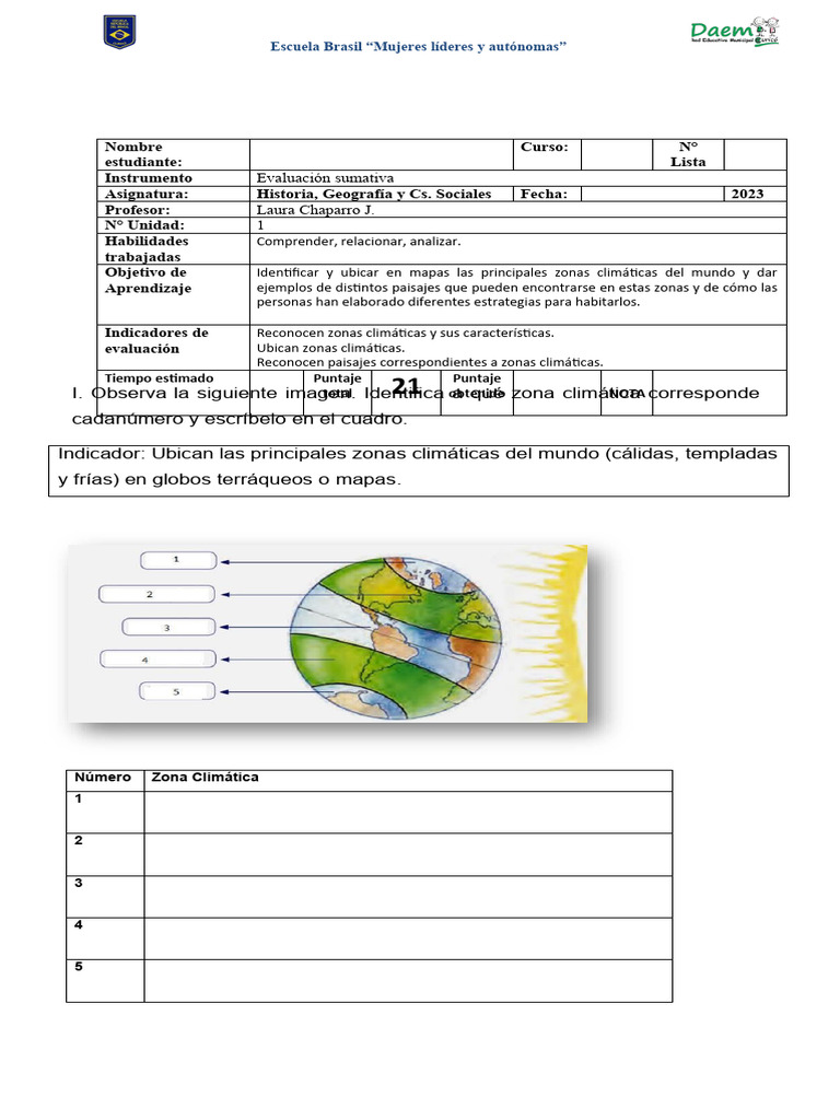 Evaluación Zonas Climáticas Junio 2023 | PDF | Clima templado | Ecuador