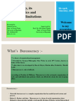 Concept of Bureaucracy, Characteristics and Its Advantages-Disadvantages.