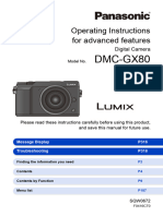 Manual Panasonic DMC-GX80