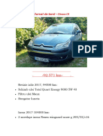 Jurnal de Bord Citroen C4