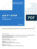 2021 MT09 Owners Manual