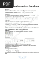 Exercices Corrigés sur Nombres Complexes | PDF | Nombre complexe ...