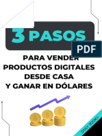 Los 3 Pasos para Vender Productos Digitales y Ganar en Dólares