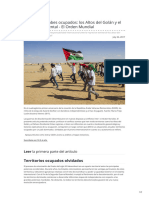 Territorios Árabes Ocupados Los Altos Del Golán y El Sáhara Occidental - El Orden Mundial