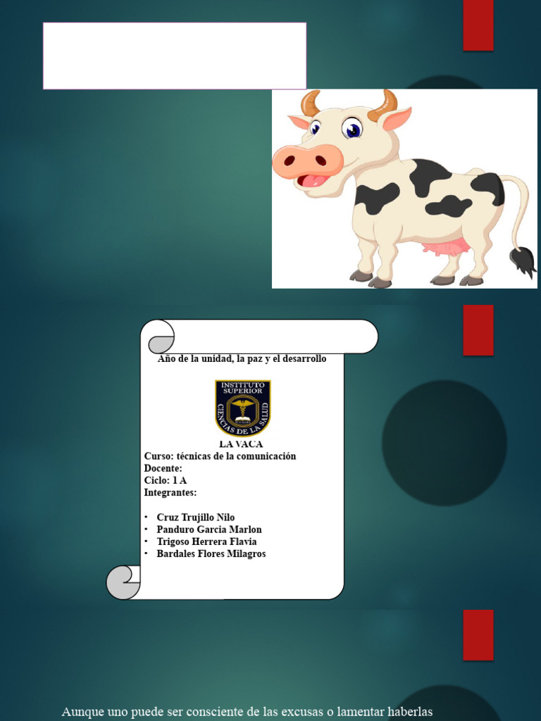 La Vaca Actual | PDF | Vacas | Motivación