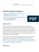 Gastritis - Etiology and Diagnosis - UpToDate