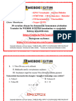 8 Deneme Anayasa Hukuku Yürütme 2 CB Yrd Bakanlar CBK Yönetmelik