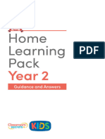 Year 2 Home Learning Pack Guidance and Answers For Parents
