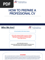 How To Prepare A Professional CV - ATS